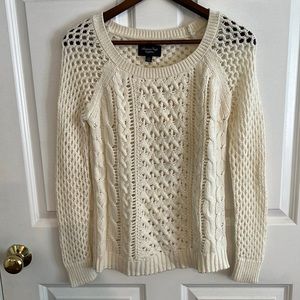 American Eagle cream sweater